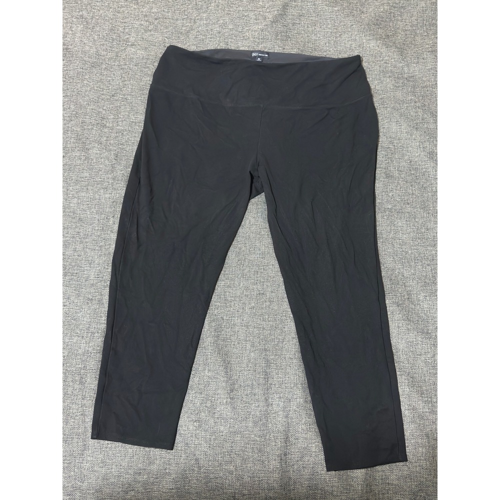 Jones New York Womens 3X Leggings Black Cropped Stretch Casual